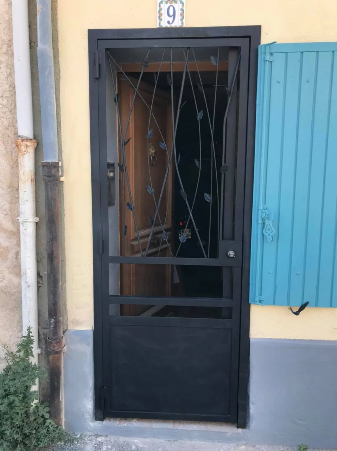 Contre-porte de sécurité, 1 ouvrant